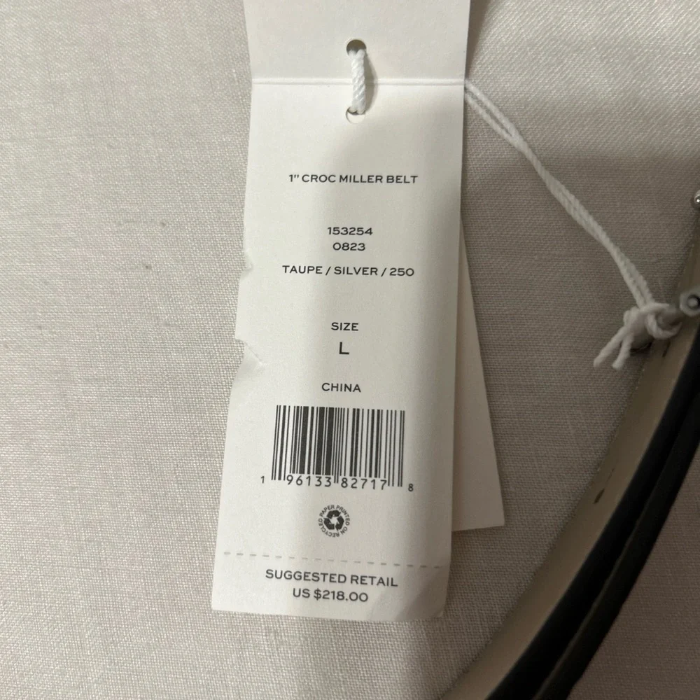 Tory Burch 1” Croc Miller belt - Picture 4 of 4